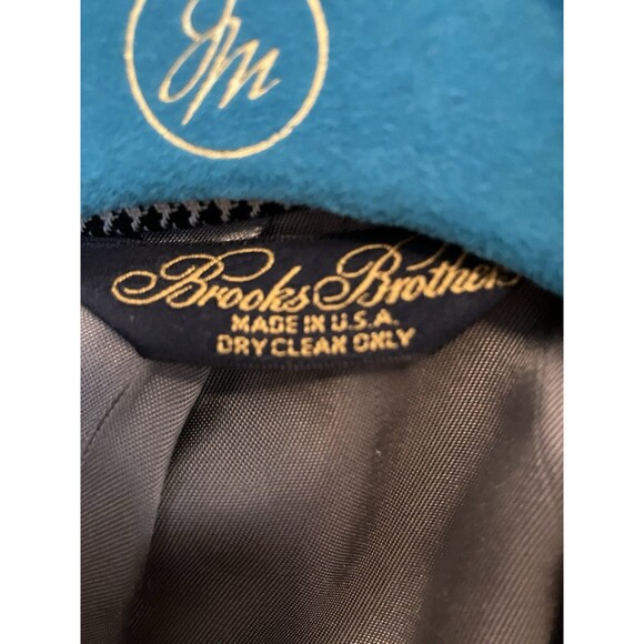 Brooks Brothers Blazer Suit Jacket Men’s 46R Black/White 2 Button Houndstooth - Picture 2 of 6